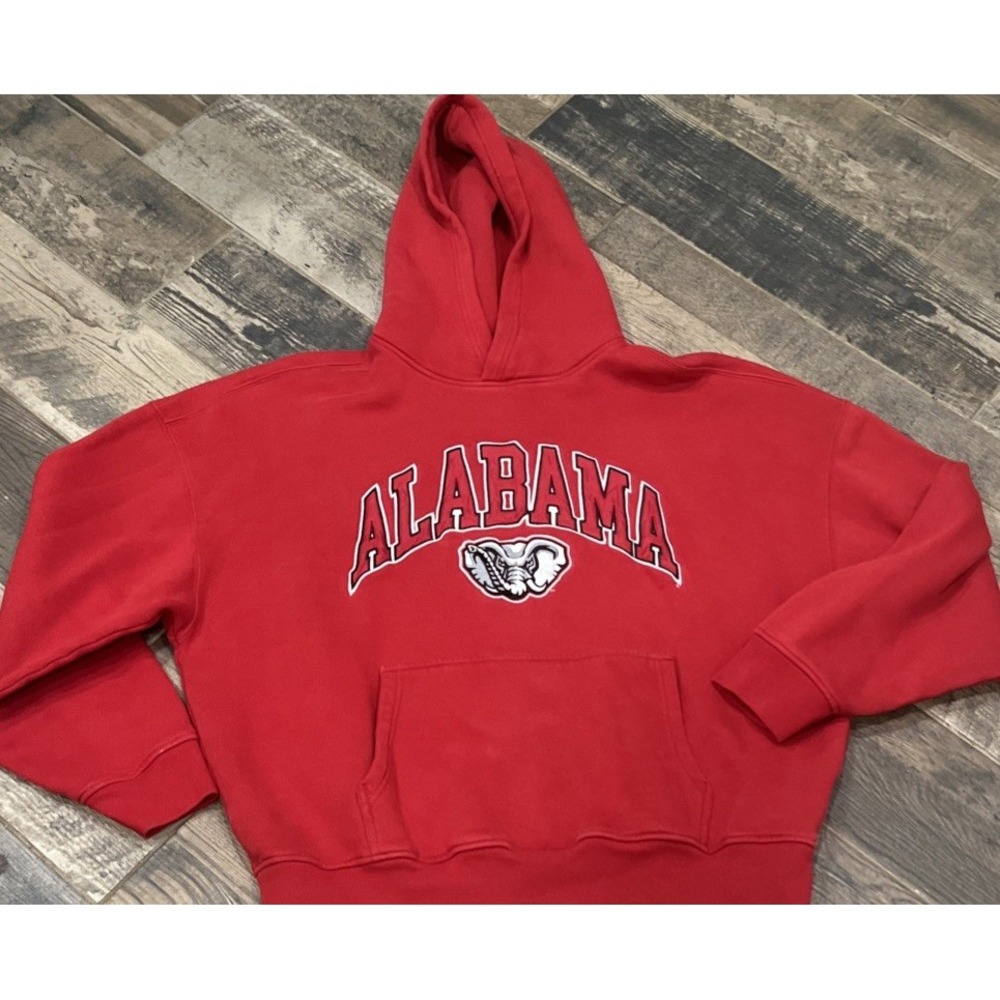 Men's Hollister Alabama Crimson Tide Pullover Hoodie Sweatshirt Boxy Fit XL